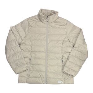 Eddie Bauer Women's Lightweight Water Repellent Packable Puffer Jacket - Cream